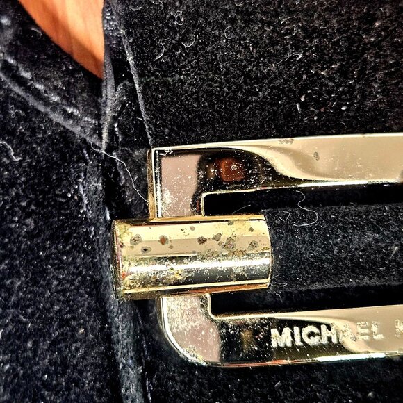 Michael Kors Woman's Black Suede Ballet Flats Minimalist 10M Classic Chic Flaw - Picture 6 of 16